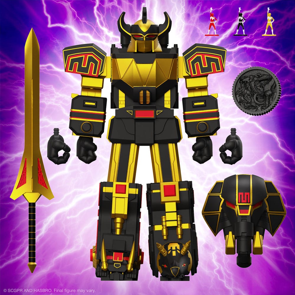 Power Rangers Ultimates Action Figure Megazord (Black/Gold) 18 cm