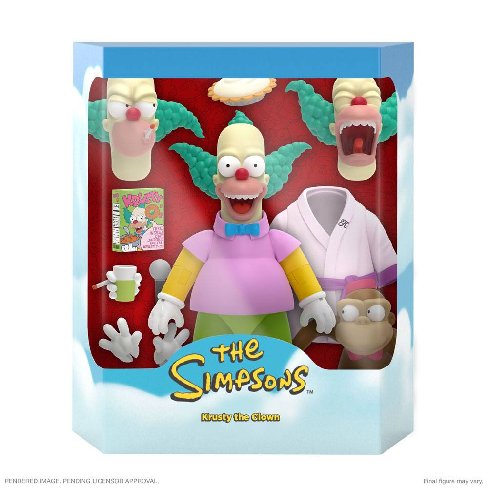 The Simpsons Ultimates Action Figure Krusty the Clown 18 cm