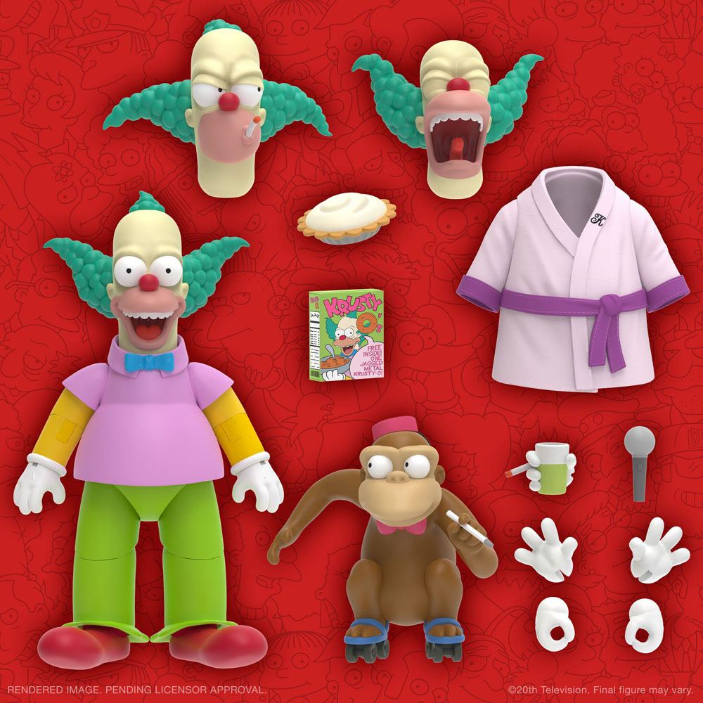 The Simpsons Ultimates Action Figure Krusty the Clown 18 cm