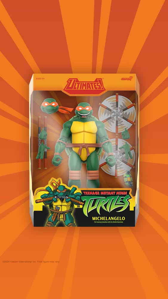 Teenage Mutant Ninja Turtles Ultimates Action Figure Wave 12 Michelangelo 18 cm - Damaged packaging