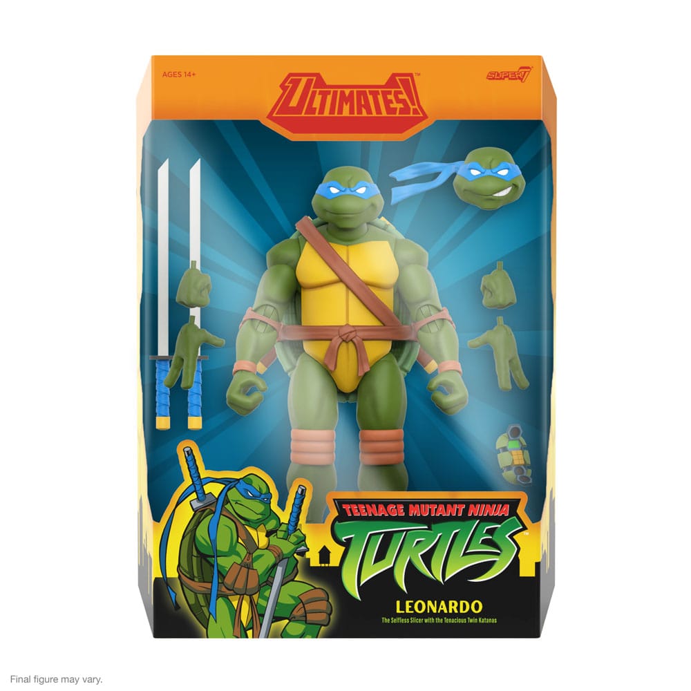 Teenage Mutant Ninja Turtles Ultimates Action Figure Wave 12 Leonardo 18 cm - Severely damaged packaging