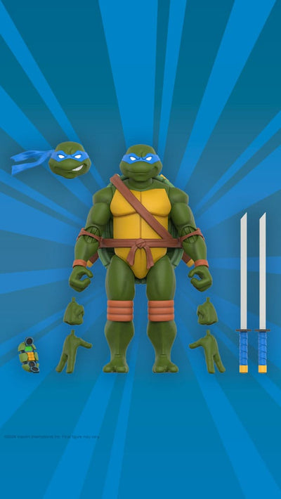 Teenage Mutant Ninja Turtles Ultimates Action Figure Wave 12 Leonardo 18 cm - Severely damaged packaging