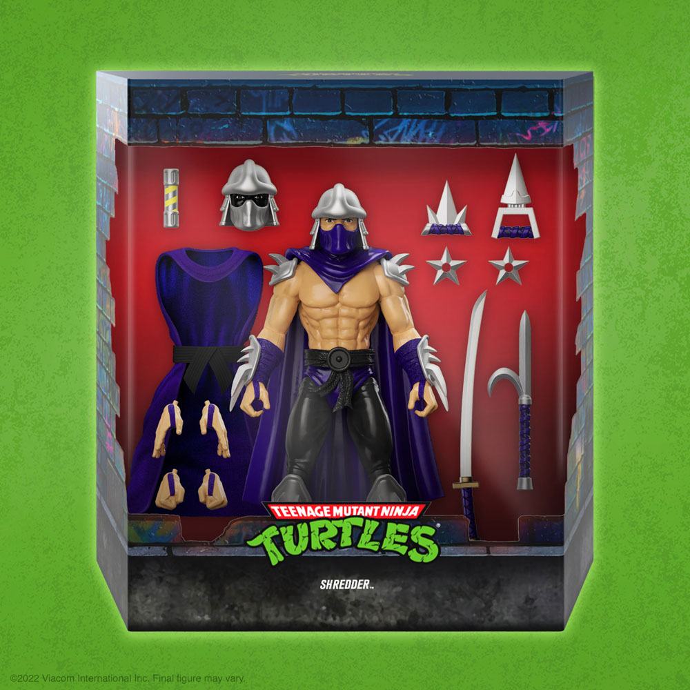 Teenage Mutant Ninja Turtles Ultimates Action Figure Shredder (Silver Armor) 18 cm