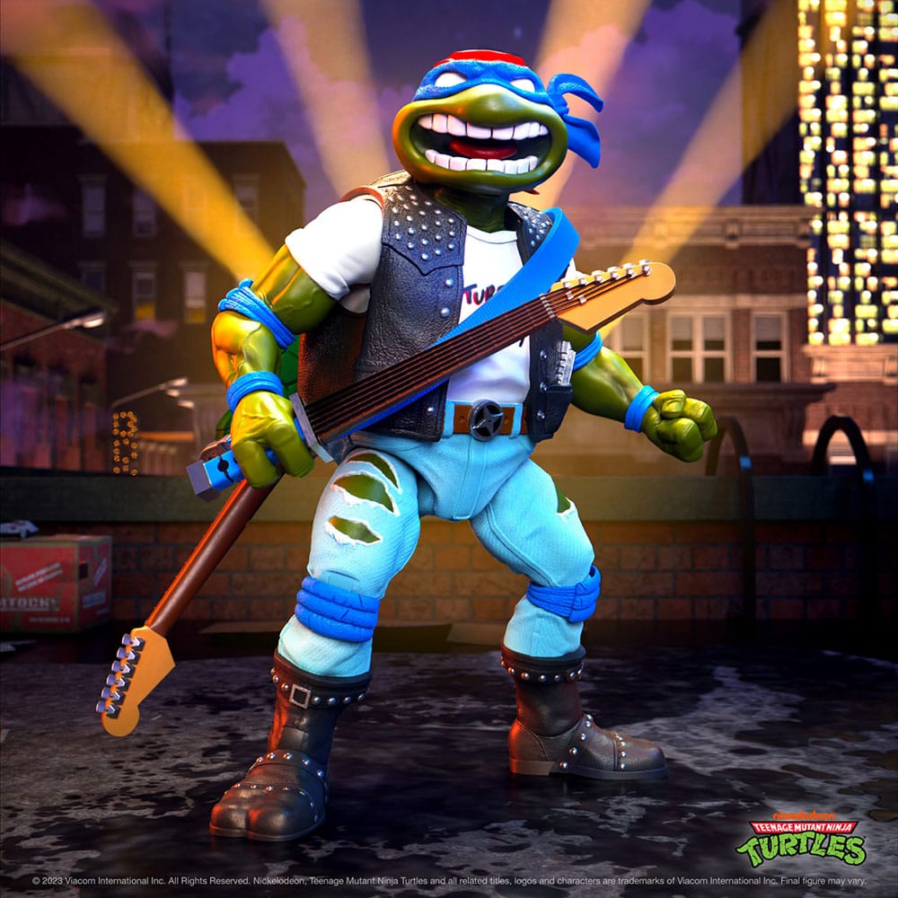 Teenage Mutant Ninja Turtles Ultimates Action Figure Classic Rocker Leo 18 cm