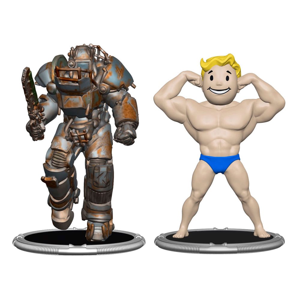 Fallout Mini Figures 2-Pack Set E Raider & Vault Boy (Strong) 7 cm     - Damaged packaging