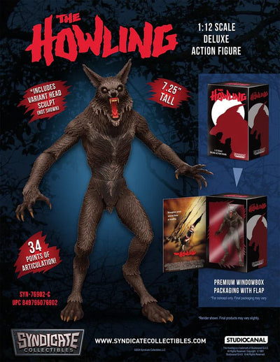 The Howling Deluxe Action Figure 1/12 Werewolf 19 cm