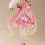 Hatsune Miku AMP PVC Statue Newley Written Sakura Miku Sakura Dress Ver. 21 cm