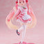 Hatsune Miku PVC Statue Newley Written Sakura Miku Japanese Cafe Ver. Reissue 18 cm