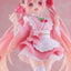 Hatsune Miku PVC Statue Newley Written Sakura Miku Japanese Cafe Ver. Reissue 18 cm