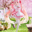 Hatsune Miku PVC Statue Newley Written Sakura Miku Japanese Cafe Ver. Reissue 18 cm