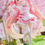Hatsune Miku PVC Statue Newley Written Sakura Miku Japanese Cafe Ver. Reissue 18 cm