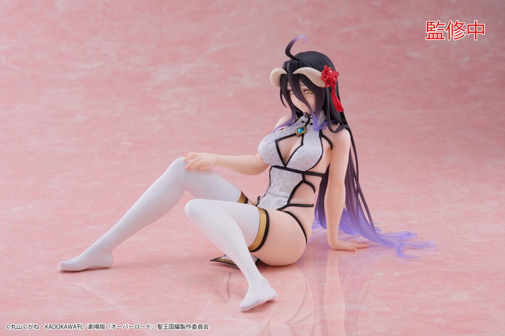 Overlord PVC Statue Desktop Cute Figure Albedo Chinese Dress Ver. 13 cm