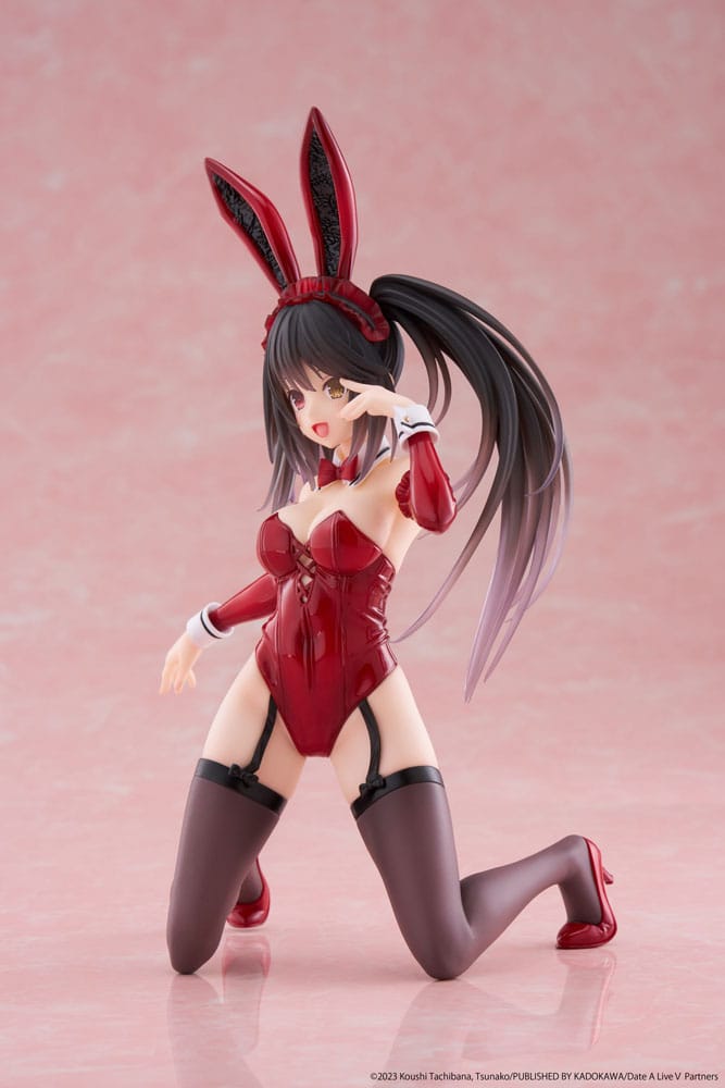 Date A Live V PVC Statue Desktop Cute Figure Kurumi Tokisaki Bunny Ver. 13 cm