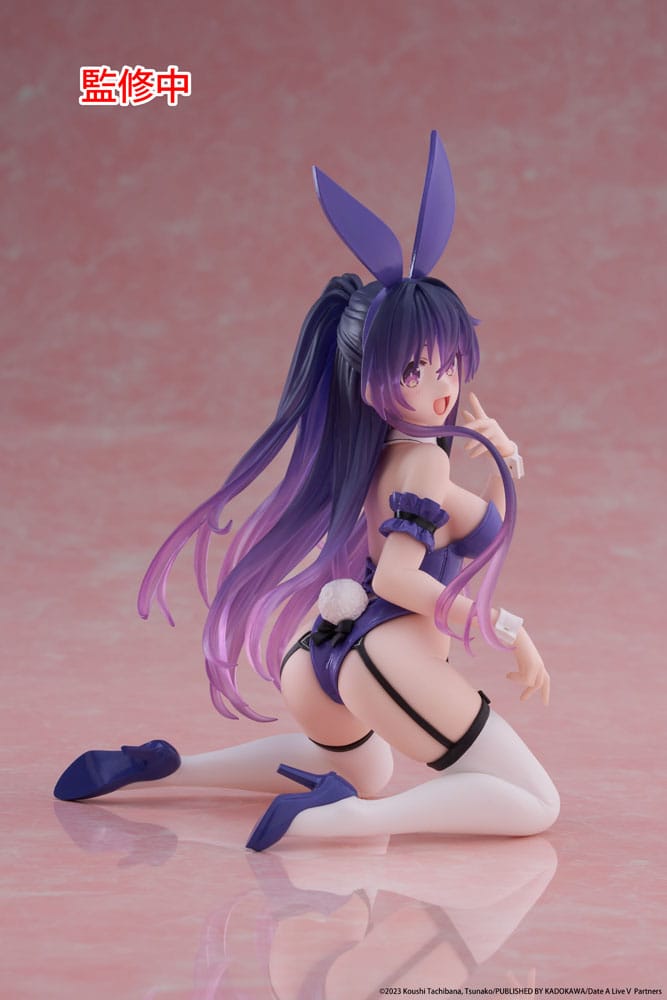 Date A Live V PVC Statue Desktop Cute Figure Tohka Yatogami Bunny Ver. 13 cm