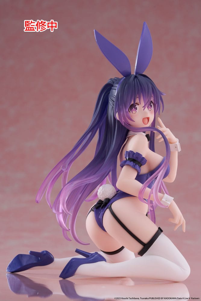 Date A Live V PVC Statue Desktop Cute Figure Tohka Yatogami Bunny Ver. 13 cm