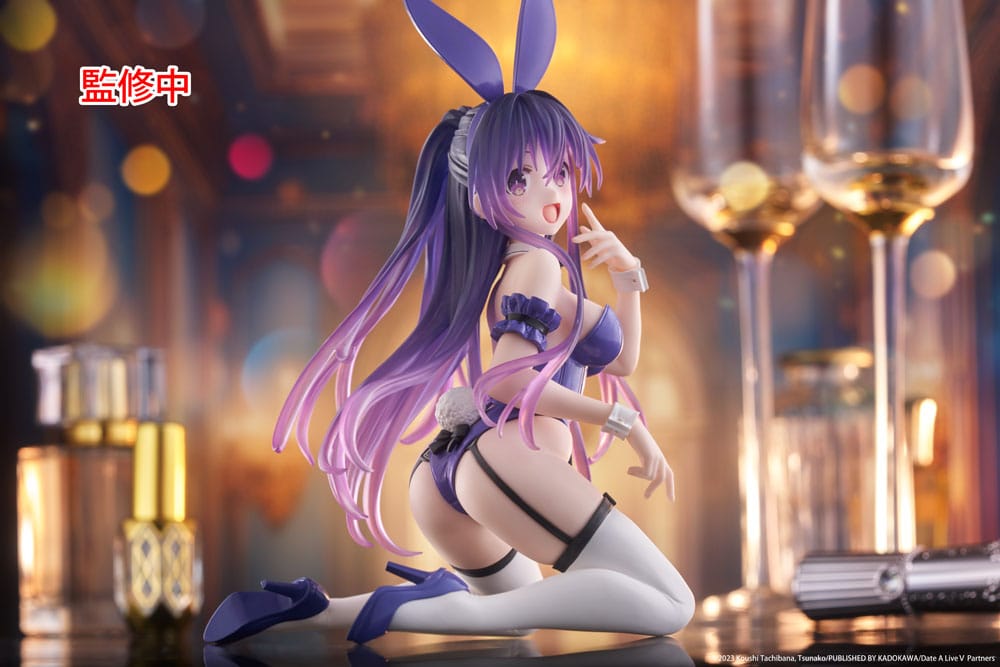 Date A Live V PVC Statue Desktop Cute Figure Tohka Yatogami Bunny Ver. 13 cm