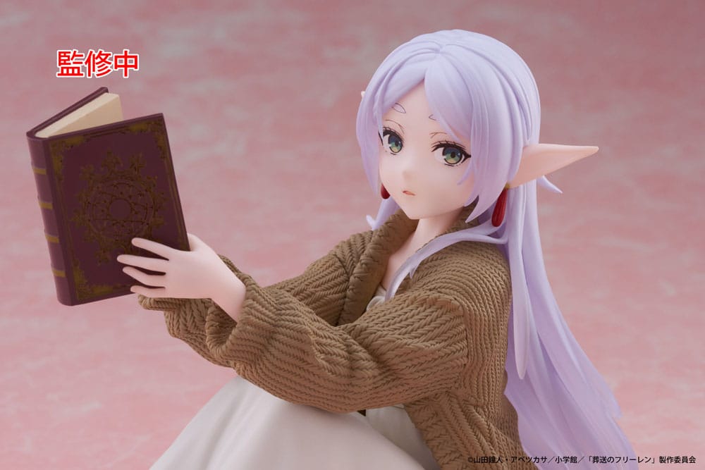 Frieren: Beyond Journey's End PVC Statue Desktop Cute Figure Frieren Roomwear Ver. 13 cm