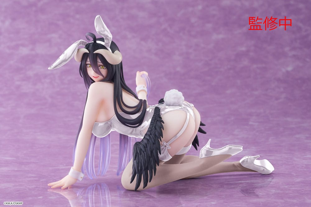 Overlord Desktop Cute PVC Statue Albedo (Bunny Ver.) Renewal 13 cm - Damaged packaging