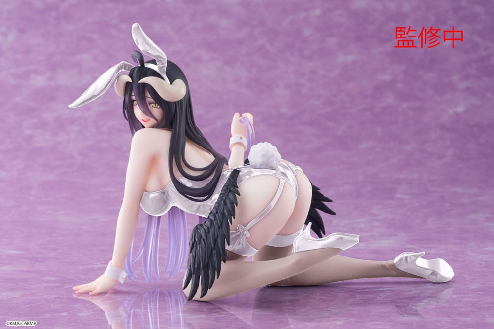 Overlord Desktop Cute PVC Statue Albedo (Bunny Ver.) Renewal 13 cm - Damaged packaging