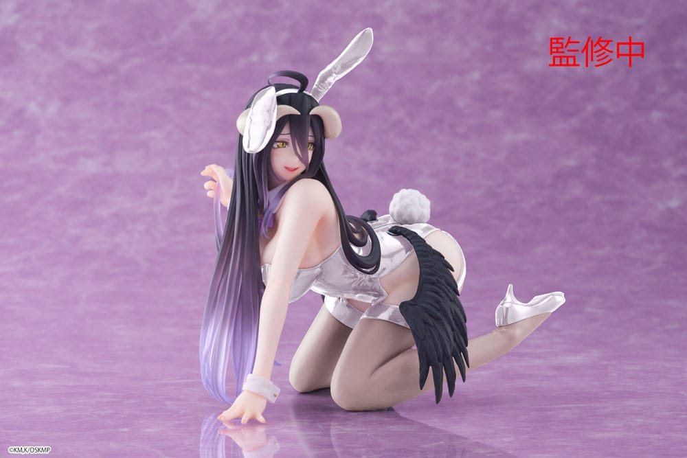 Overlord Desktop Cute PVC Statue Albedo (Bunny Ver.) Renewal 13 cm - Damaged packaging