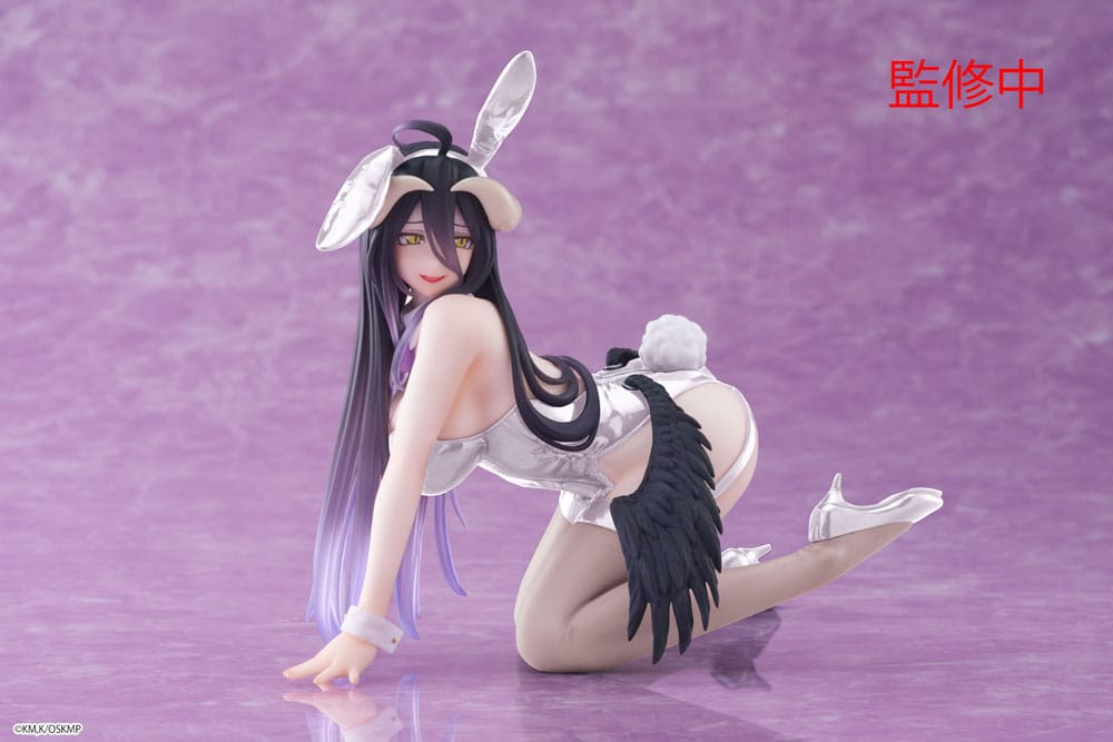 Overlord Desktop Cute PVC Statue Albedo (Bunny Ver.) Renewal 13 cm - Damaged packaging