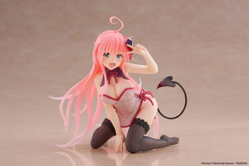 To Love-Ru Darkness PVC Statue Desktop Cute Figure Lala Chinese Dress Ver. 13 cm