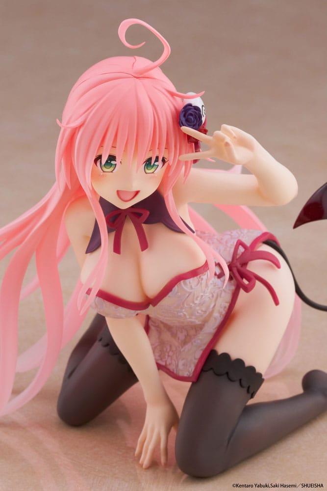 To Love-Ru Darkness PVC Statue Desktop Cute Figure Lala Chinese Dress Ver. 13 cm