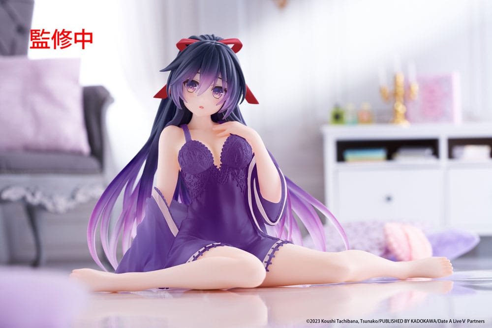 Date A Live V PVC Statue Desktop Cute Figure Tohka Yatogami Nightwear Ver. Renewal 13 cm       - Damaged packaging