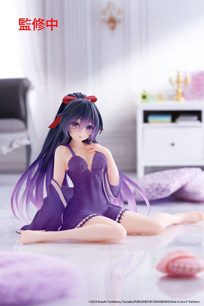 Date A Live V PVC Statue Desktop Cute Figure Tohka Yatogami Nightwear Ver. Renewal 13 cm