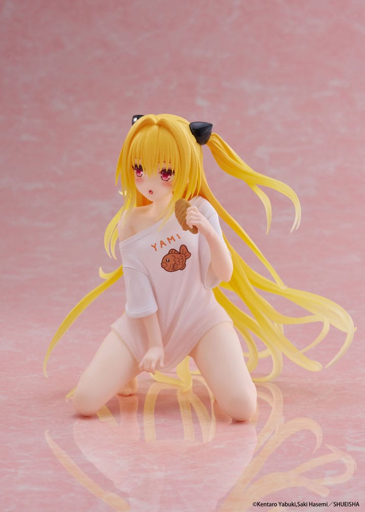 To Love-Ru Darkness PVC Statue Desktop Cute Figure Golden Darkness Roomwear Ver. 13 cm