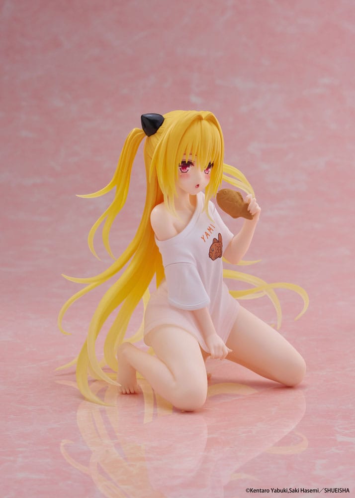To Love-Ru Darkness PVC Statue Desktop Cute Figure Golden Darkness Roomwear Ver. 13 cm
