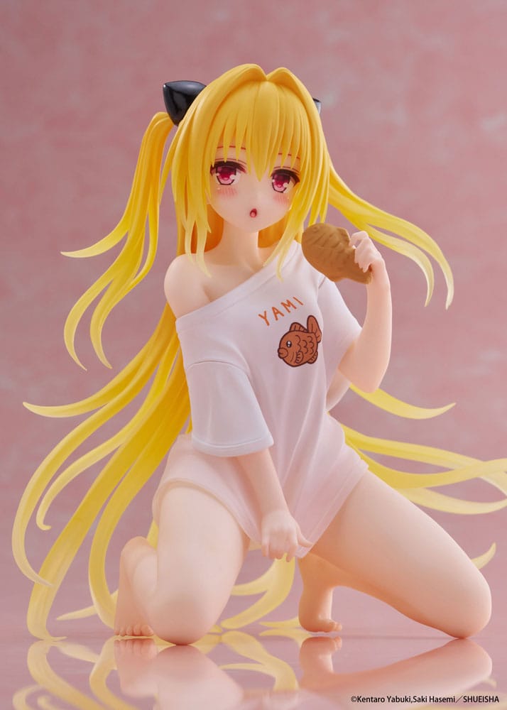 To Love-Ru Darkness PVC Statue Desktop Cute Figure Golden Darkness Roomwear Ver. 13 cm