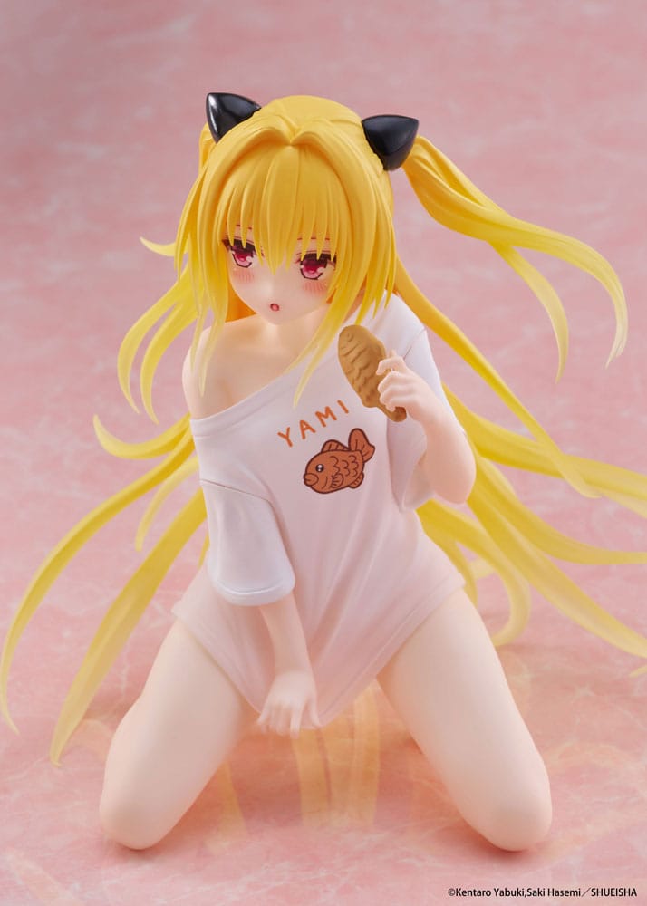 To Love-Ru Darkness PVC Statue Desktop Cute Figure Golden Darkness Roomwear Ver. 13 cm