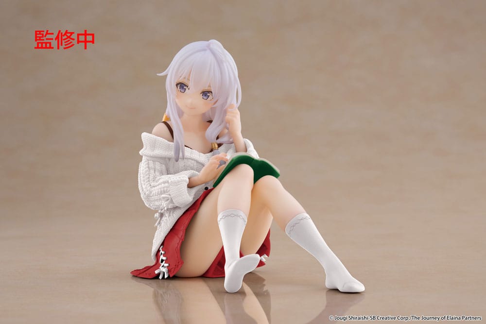 Wandering Witch: The Journey of Elaina PVC Statue Desktop Cute Figure Elaina Casual Clothes Ver. Renewal 13 cm