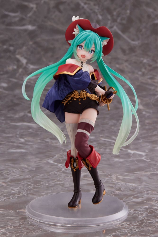 Hatsune Miku PVC Statue Hatsune Miku Wonderland Puss in Boots 18 cm (with bonus) - Damaged packaging