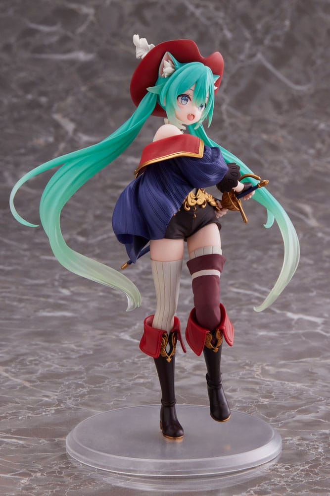 Hatsune Miku PVC Statue Hatsune Miku Wonderland Puss in Boots 18 cm (with bonus) - Damaged packaging
