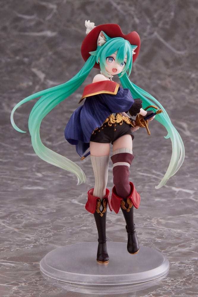 Hatsune Miku PVC Statue Hatsune Miku Wonderland Puss in Boots 18 cm (with bonus) - Damaged packaging