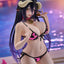 Overlord PVC Statue Desktop Cute Figure Albedo Cow-Print Swimsuit Ver. Renewal 13 cm
