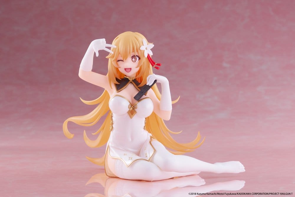 A Certain Scientific Railgun PVC Statue Desktop Cute Figure Misaki Shokuho Chinese Dress Ver. 13 cm