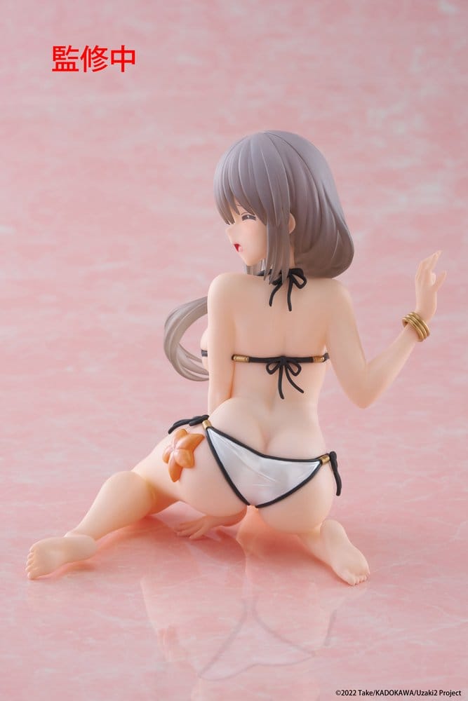Uzaki-chan Wants to Hang Out! PVC Statue Desktop Cute Figure Tsuki Uzaki (Swimwear Ver.) 13 cm           - Damaged packaging