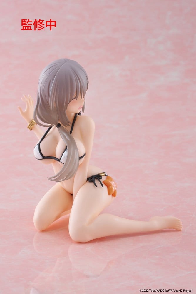 Uzaki-chan Wants to Hang Out! PVC Statue Desktop Cute Figure Tsuki Uzaki (Swimwear Ver.) 13 cm           - Damaged packaging