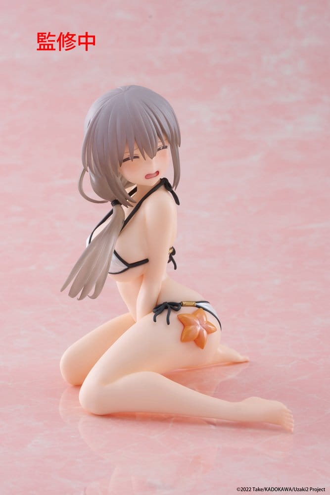 Uzaki-chan Wants to Hang Out! PVC Statue Desktop Cute Figure Tsuki Uzaki (Swimwear Ver.) 13 cm           - Damaged packaging