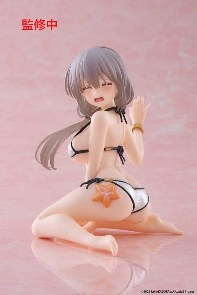 Uzaki-chan Wants to Hang Out! PVC Statue Desktop Cute Figure Tsuki Uzaki (Swimwear Ver.) 13 cm           - Damaged packaging
