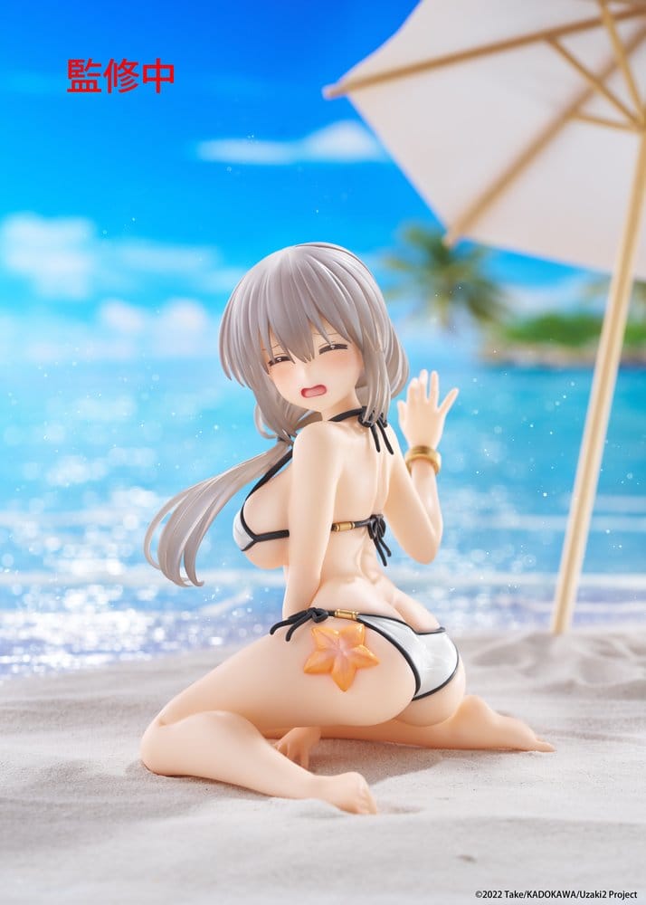 Uzaki-chan Wants to Hang Out! PVC Statue Desktop Cute Figure Tsuki Uzaki (Swimwear Ver.) 13 cm           - Damaged packaging