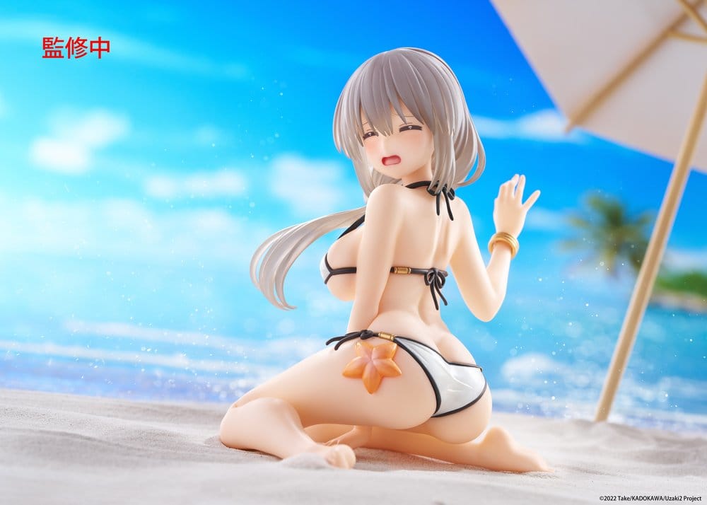 Uzaki-chan Wants to Hang Out! PVC Statue Desktop Cute Figure Tsuki Uzaki (Swimwear Ver.) 13 cm           - Damaged packaging