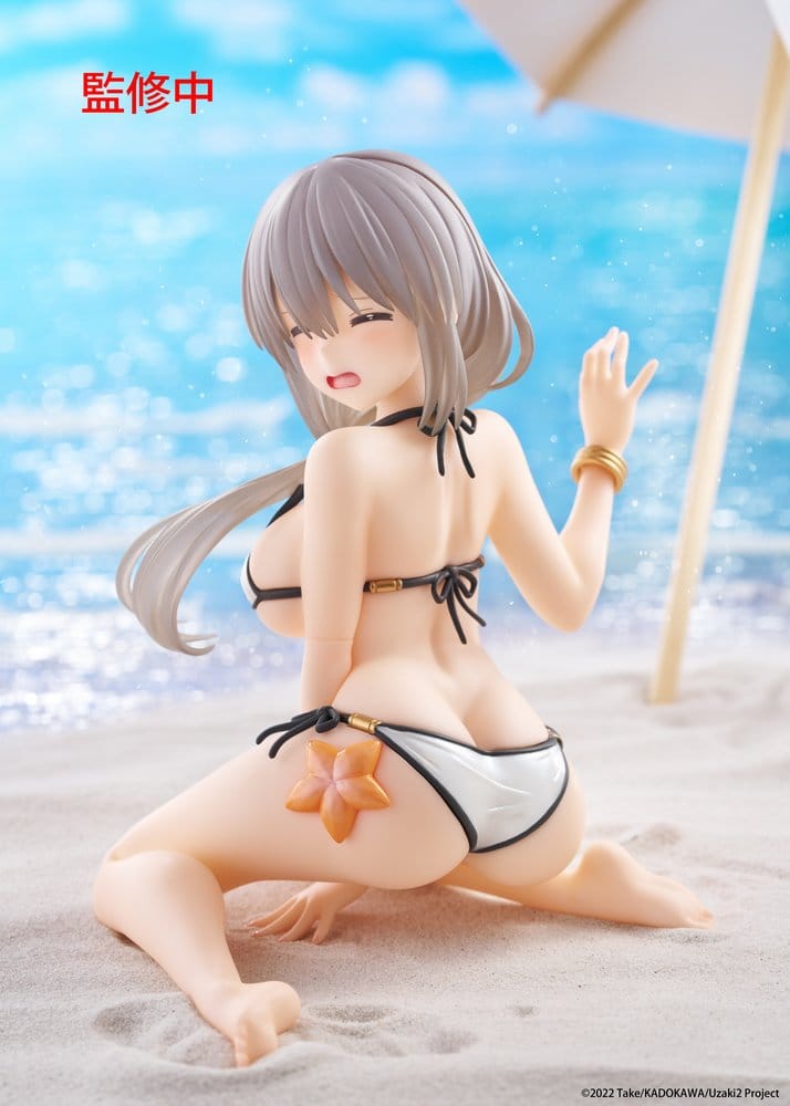 Uzaki-chan Wants to Hang Out! PVC Statue Desktop Cute Figure Tsuki Uzaki (Swimwear Ver.) 13 cm           - Damaged packaging