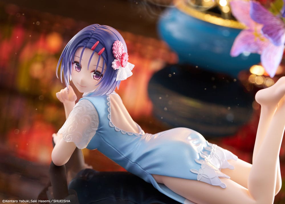 To Love-Ru Darkness PVC Statue Desktop Cute Figure Haruna Sairenji (China Dress Ver.) 13 cm            - Damaged packaging