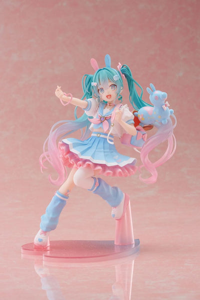 Hatsune Miku x RODY Newly Written Taito Kuji Online PVC Statue Hatsune Miku 18 cm - Damaged packaging