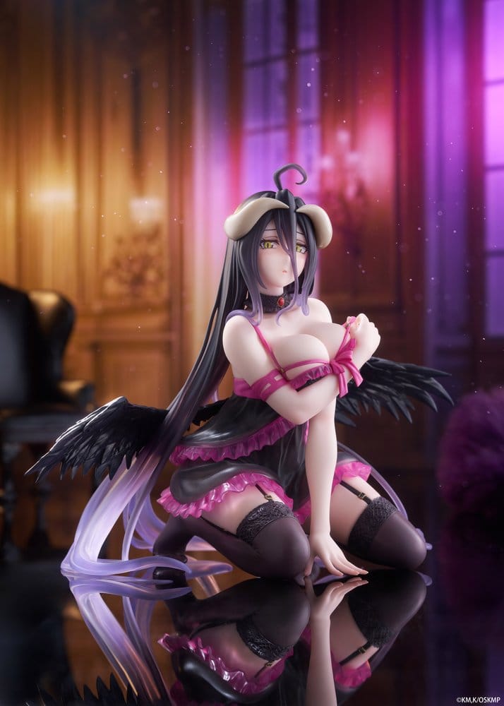Overlord Desktop Cute PVC Figure Albedo (Negligee ver.) 13 cm - Damaged packaging