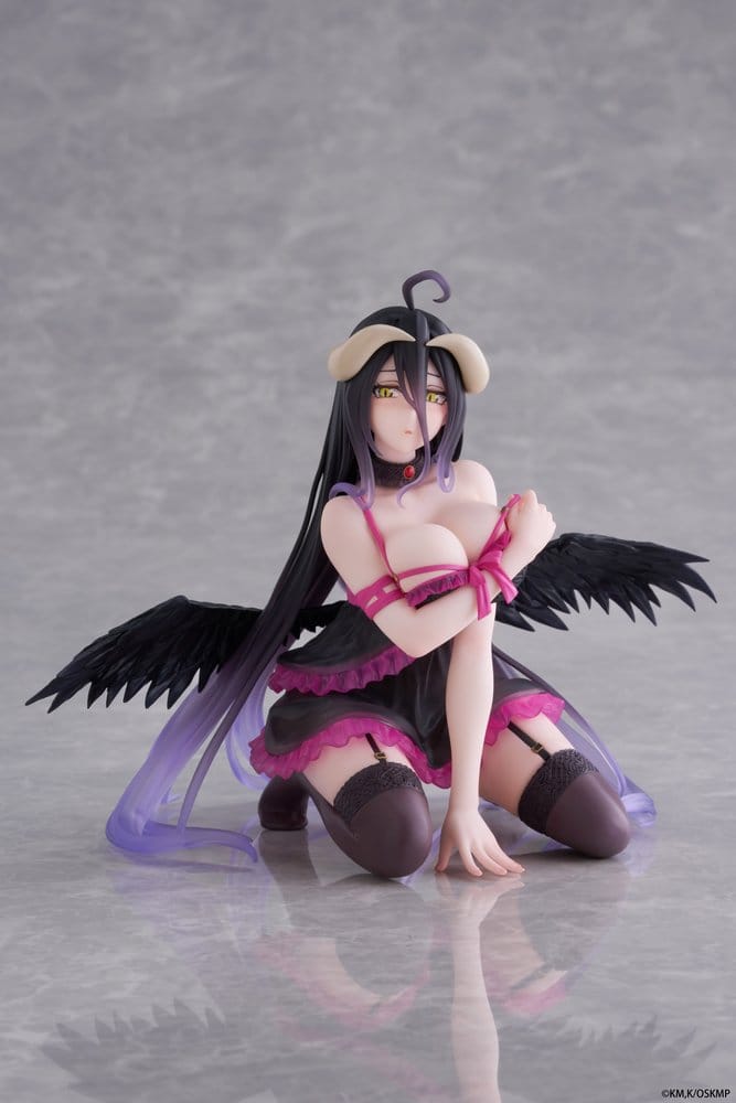 Overlord Desktop Cute PVC Figure Albedo (Negligee ver.) 13 cm - Damaged packaging